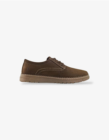Brown shoe on a white background