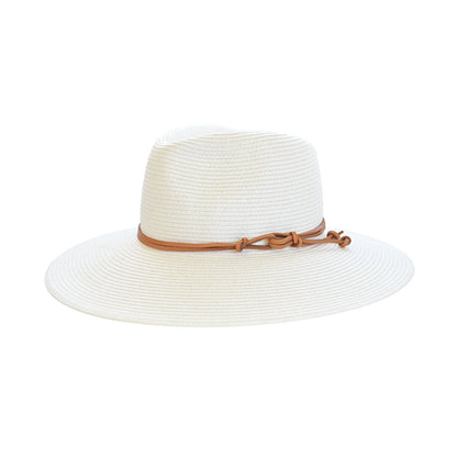 Kasai Wide Brim Fedora in Ivory