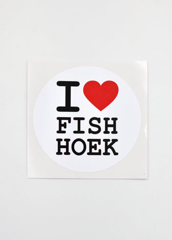 I ♡ Fish Hoek Licence Disc Sticker