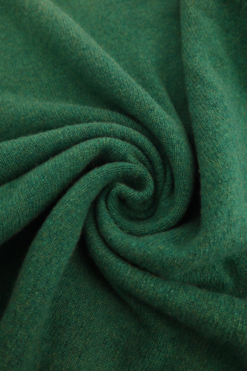 Lambswool Crewneck Sweater in Just Green