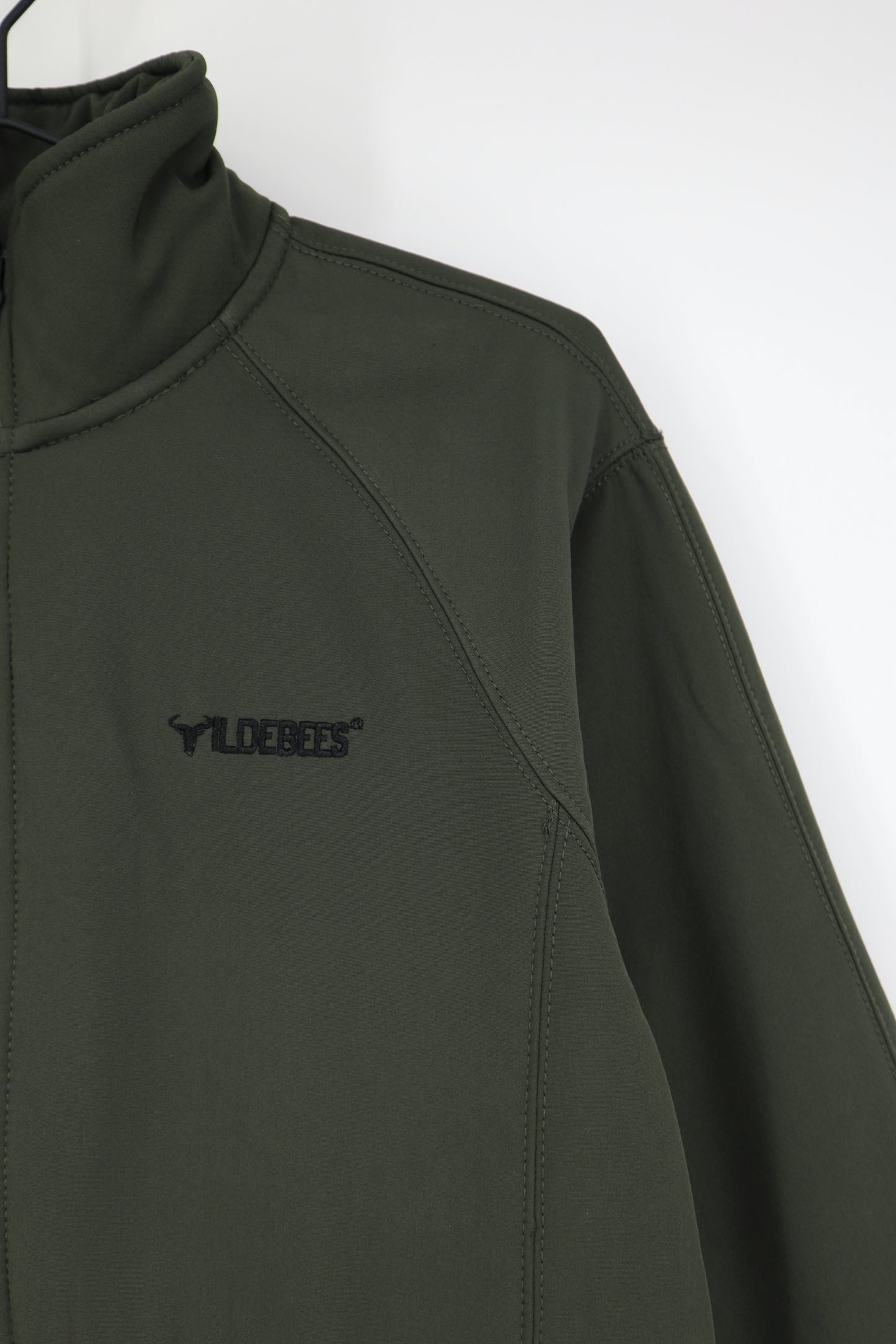 Teddy Bonded Softshell Jacket in Olive