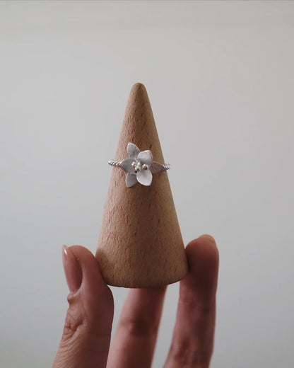 Sterling Silver Flower Ring