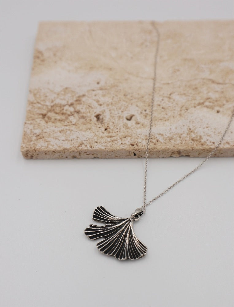 Sterling Silver Fish Fin Necklace