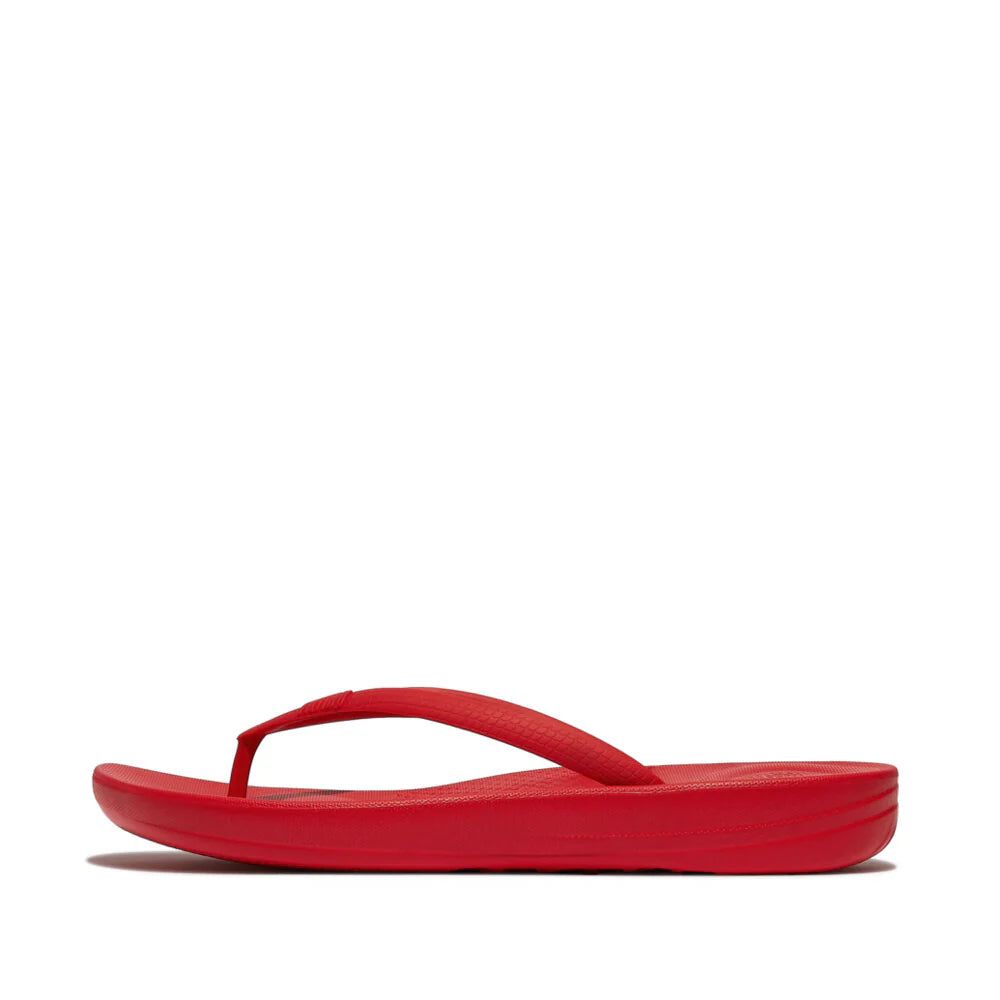 iQushion Ergonomic Flip Flops in Red