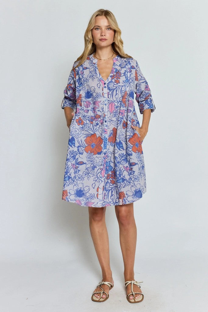 Houston Dress in Navy