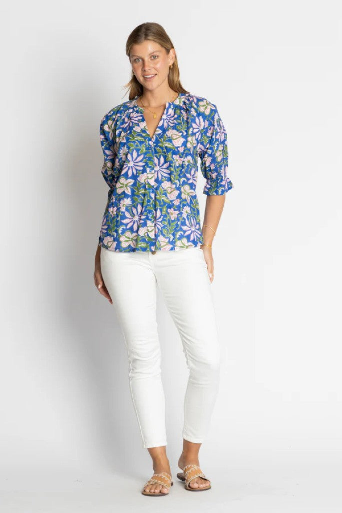 Minnesota Top in Royal Print