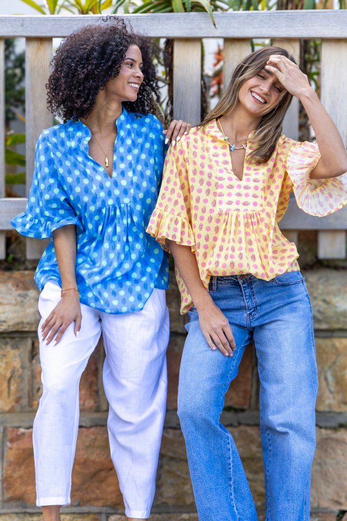 Celine Top in Yellow