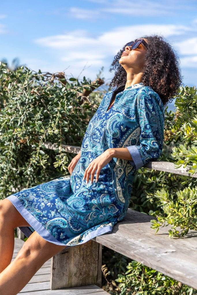 Constance Dress in Blues