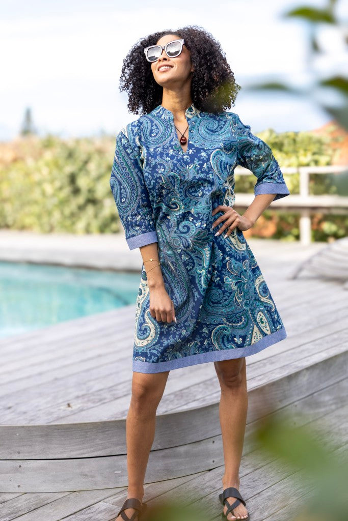 Constance Dress in Blues