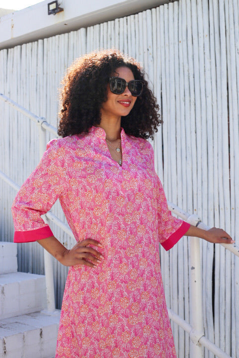 Constance Dress in Pinks