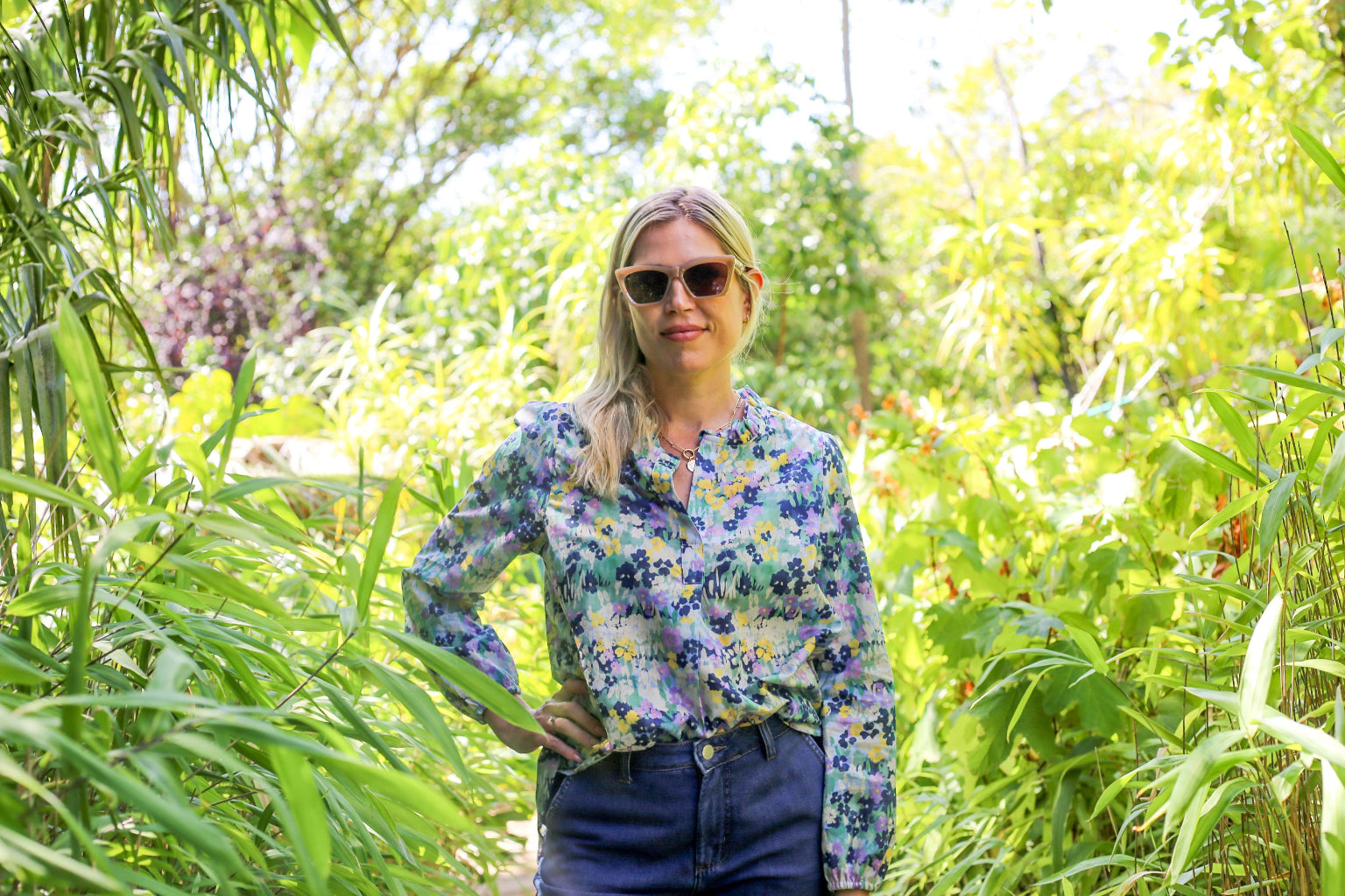 Cotton Allegra Floral Blouse