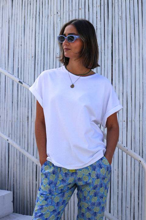 Linea Slub Tee in White