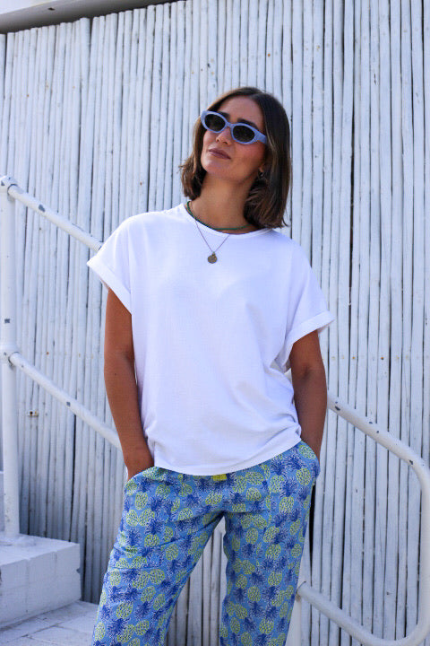 Linea Slub Tee in White