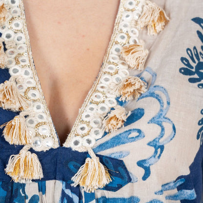 Cotton Tassel Detail Tunic