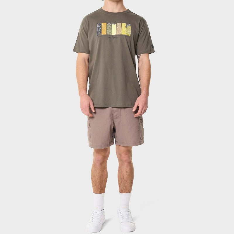 Blocks Fashion Tee in Olive