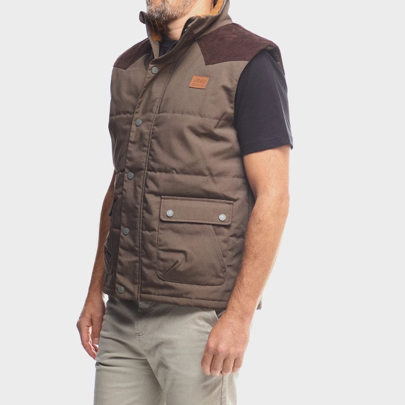 Bush Gillet Jacket in Brown