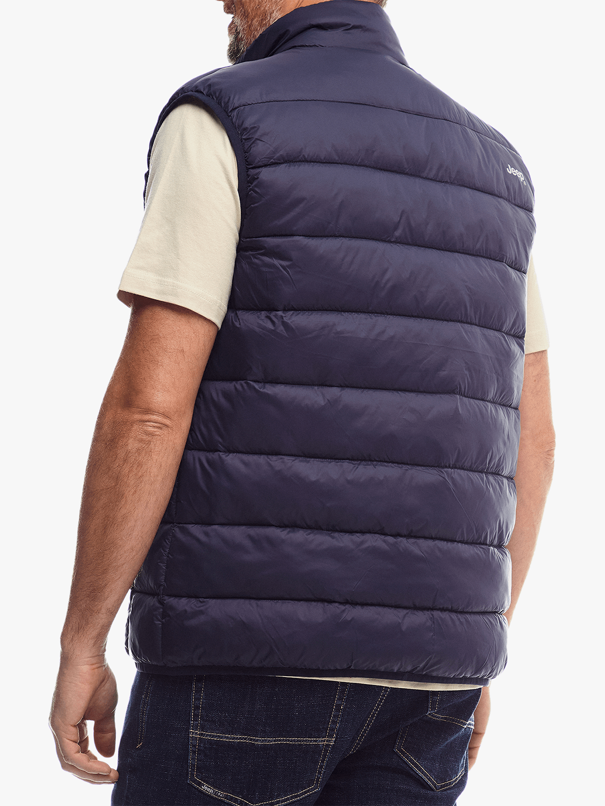 Core Sleeveless Puffer Jacket in Navy