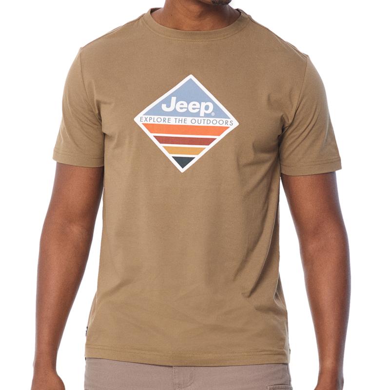 Explore The Outdoors Tee in Brown