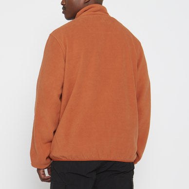 1/4 Zip Polar Fleece Sweatshirt in Copper