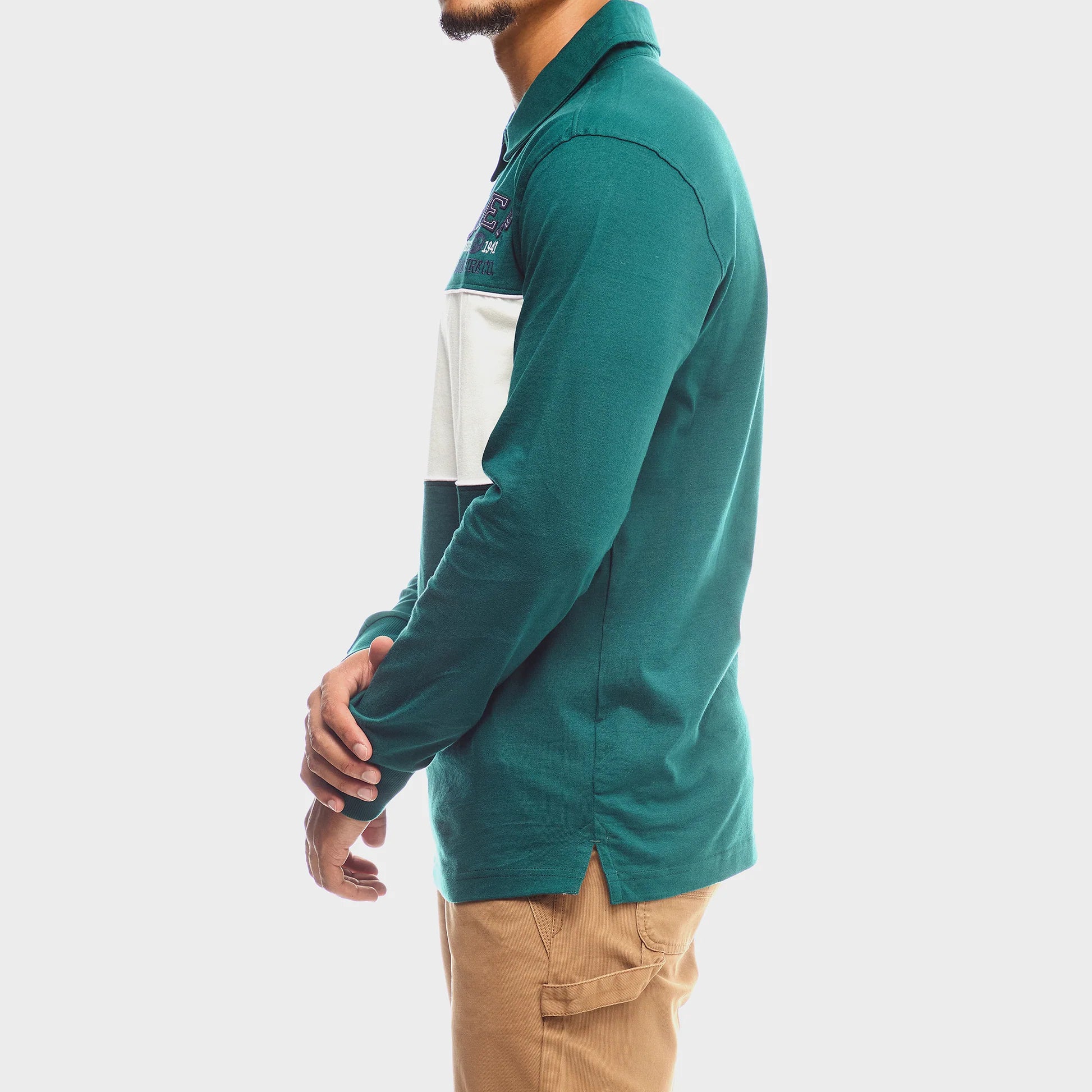 Rugby Style Polo in Green