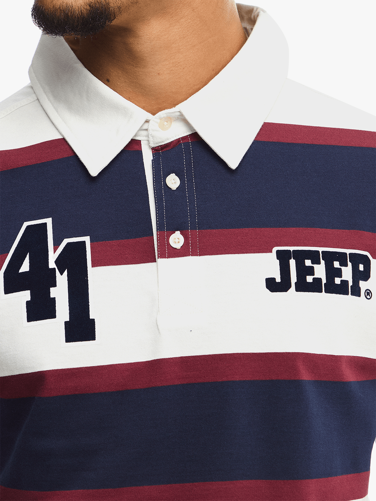 Rugby Style Polo in Navy