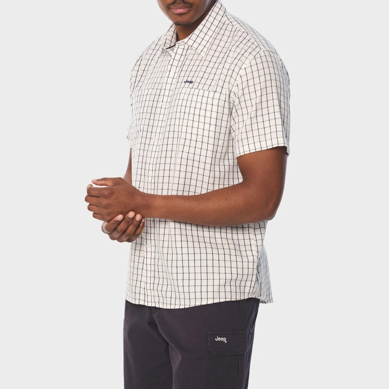 Yarn Dye Windowpane Check Shirt