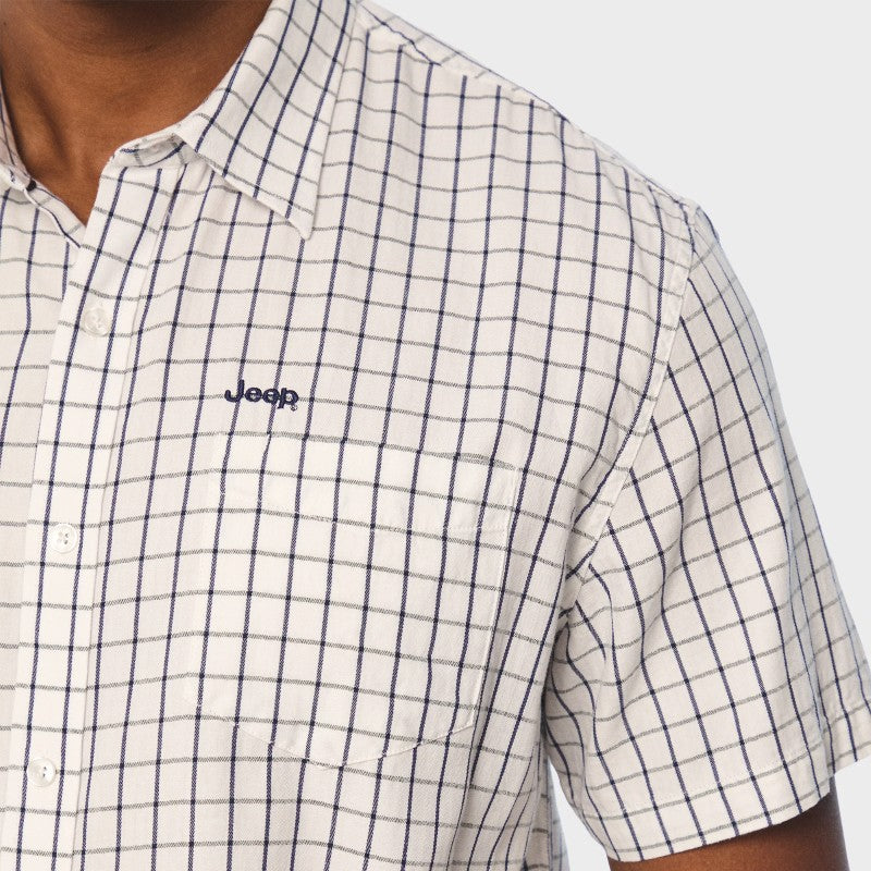 Yarn Dye Windowpane Check Shirt