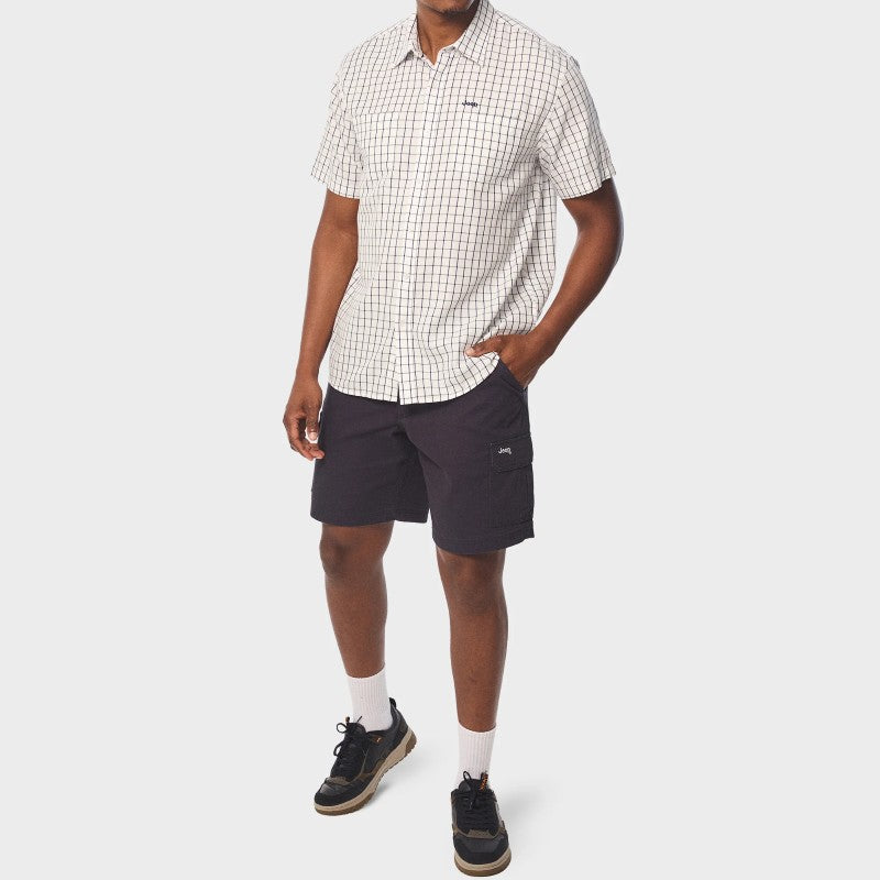 Yarn Dye Windowpane Check Shirt