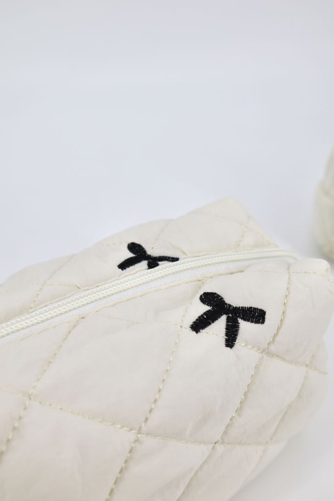 Bow-Tique Quilt Cosmetic Bag