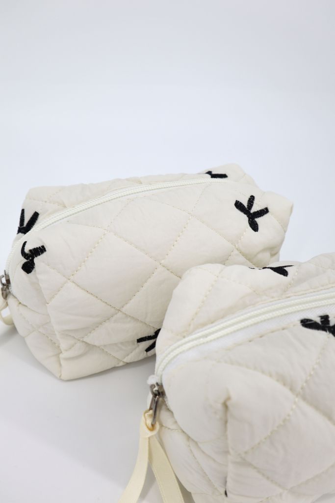 Bow-Tique Quilt Cosmetic Bag