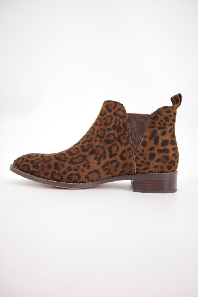 Aria Ankle Boot in Mocha Leopard