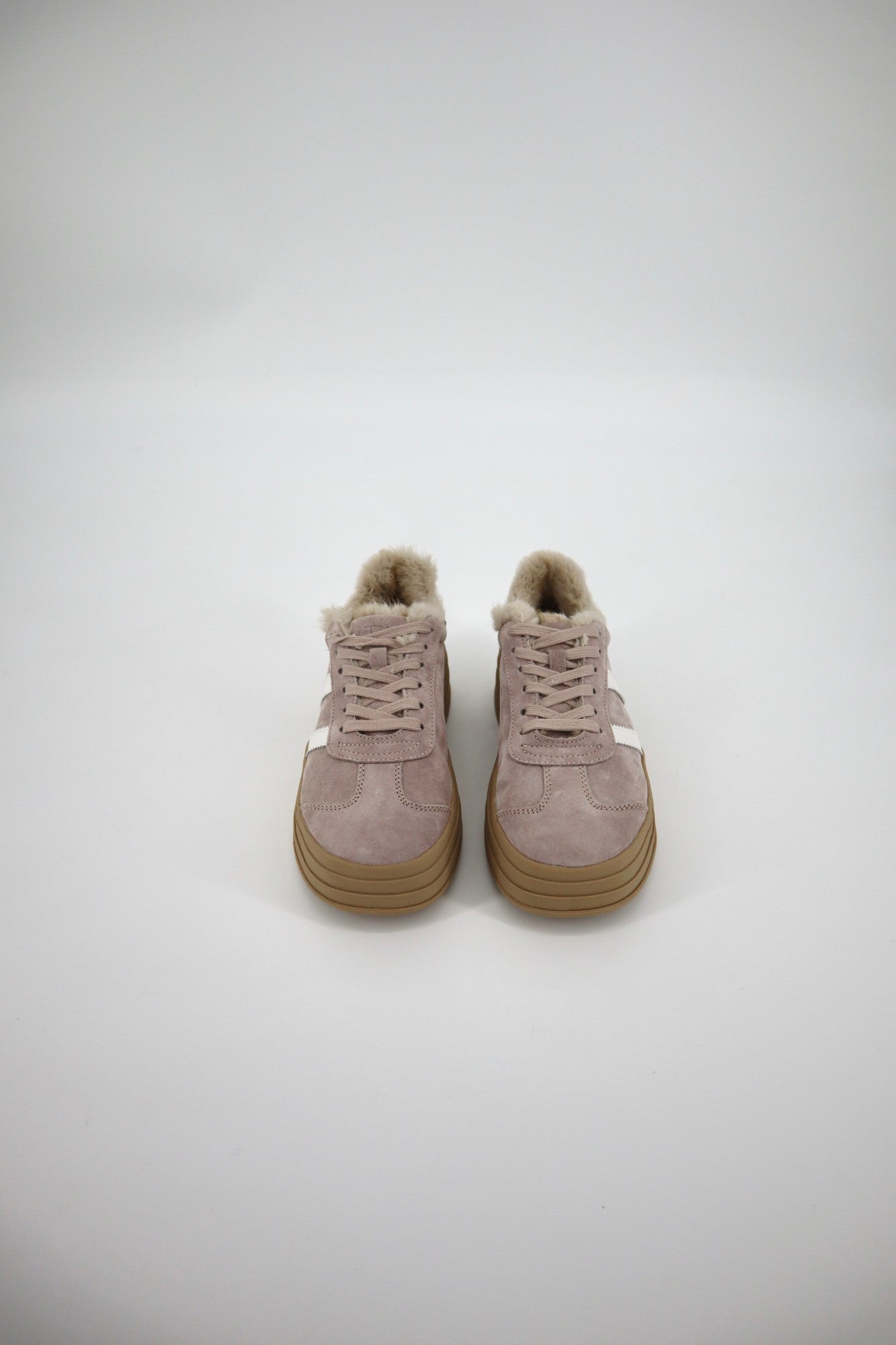 Bree Sneaker in Mushroom Grey / White