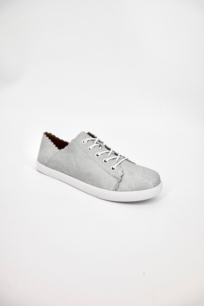 Chloe Slip On in Soft Grey Animal