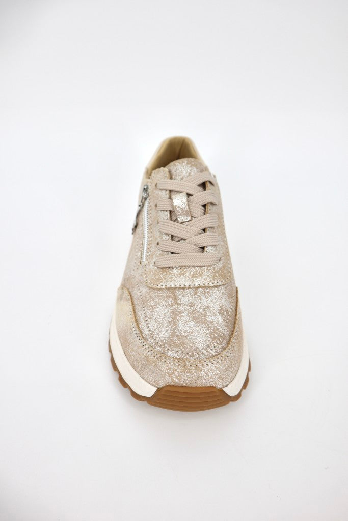 Nina Sneaker in Crushed Gold