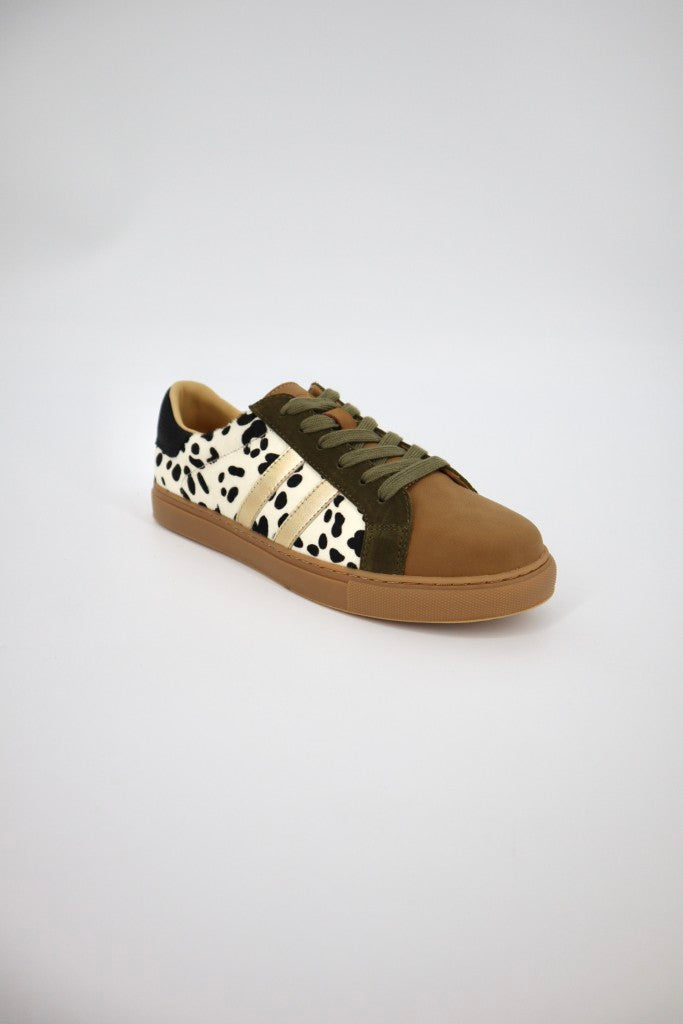 Palmero Sneaker in White / Black / Animal