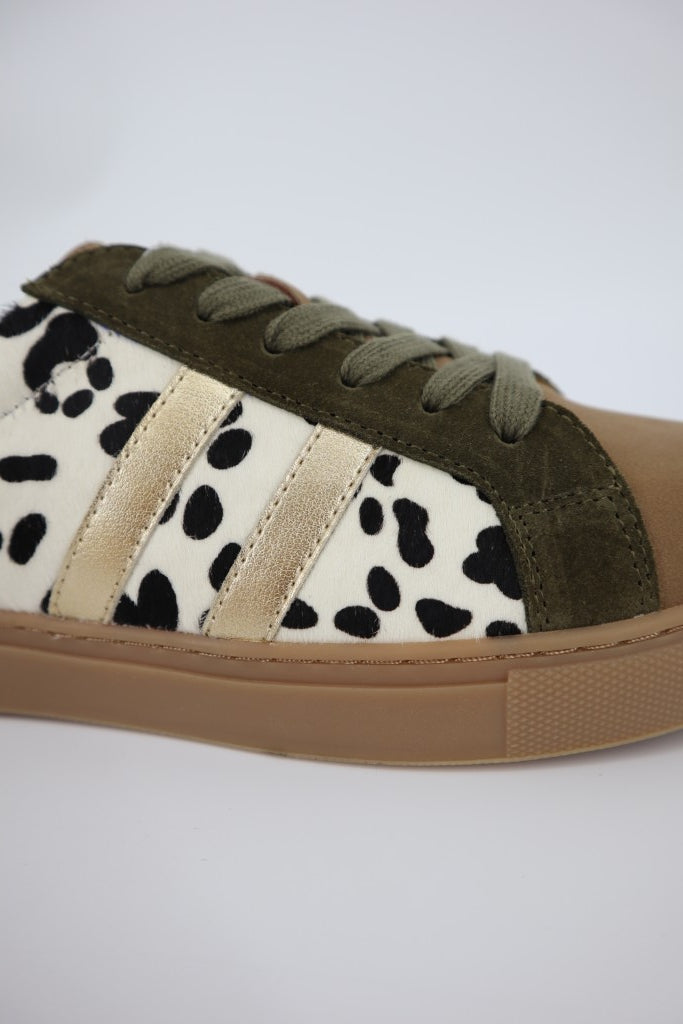 Palmero Sneaker in White / Black / Animal