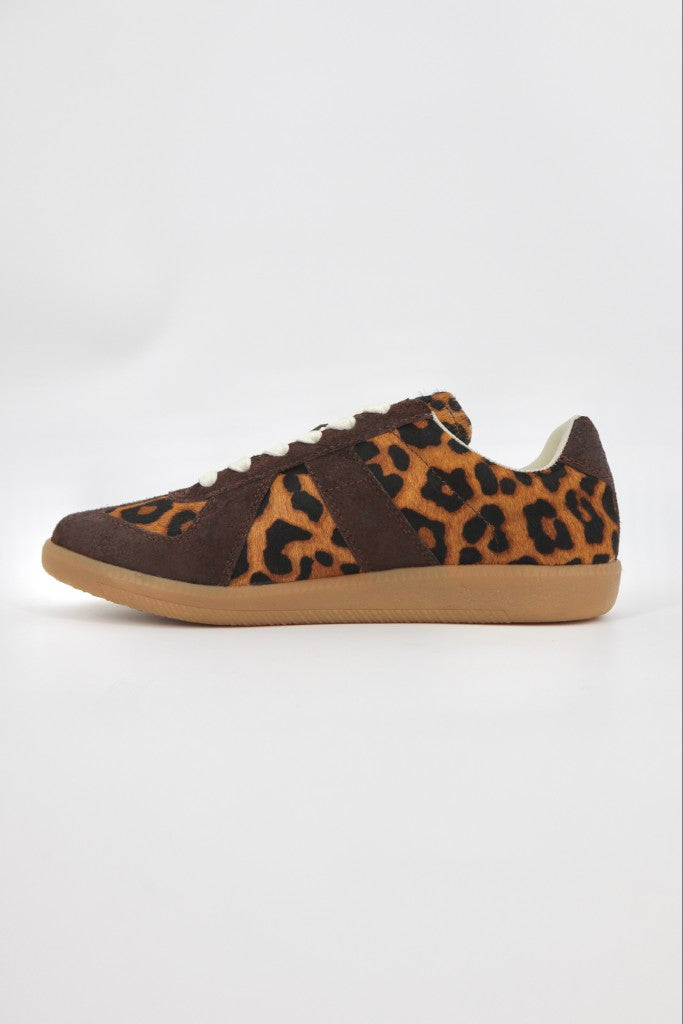 Portofino Sneaker in Leopard / Chestnut