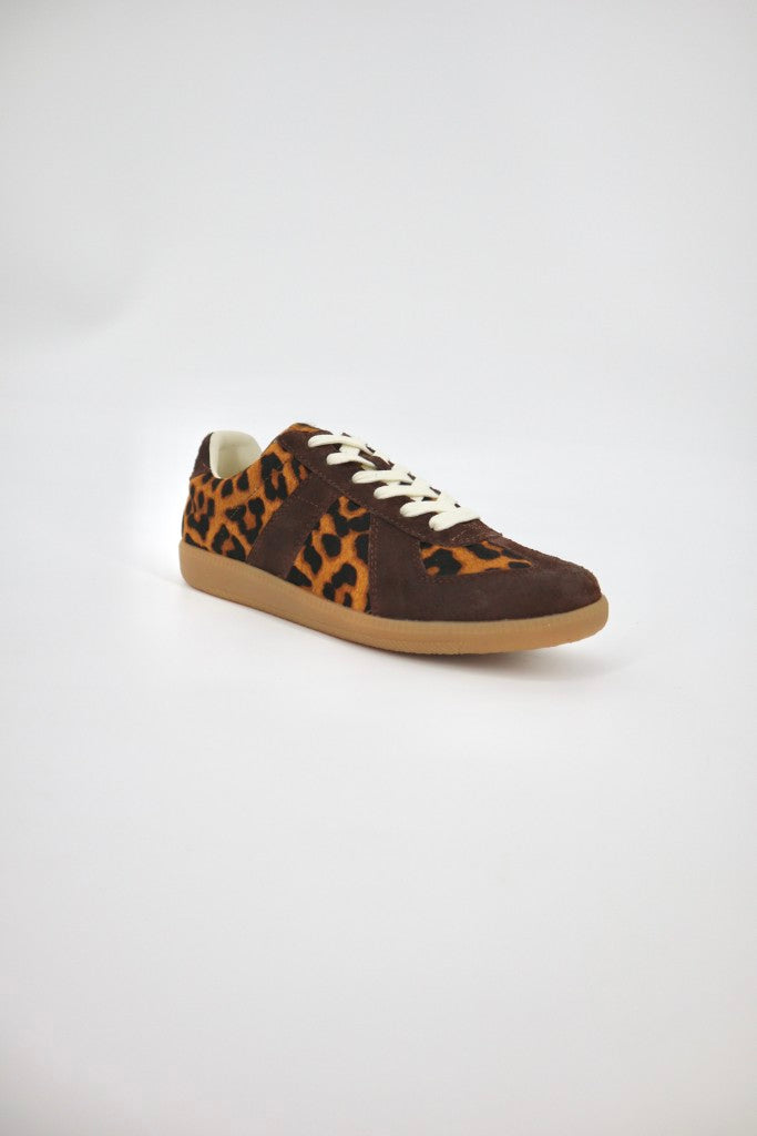 Portofino Sneaker in Leopard / Chestnut