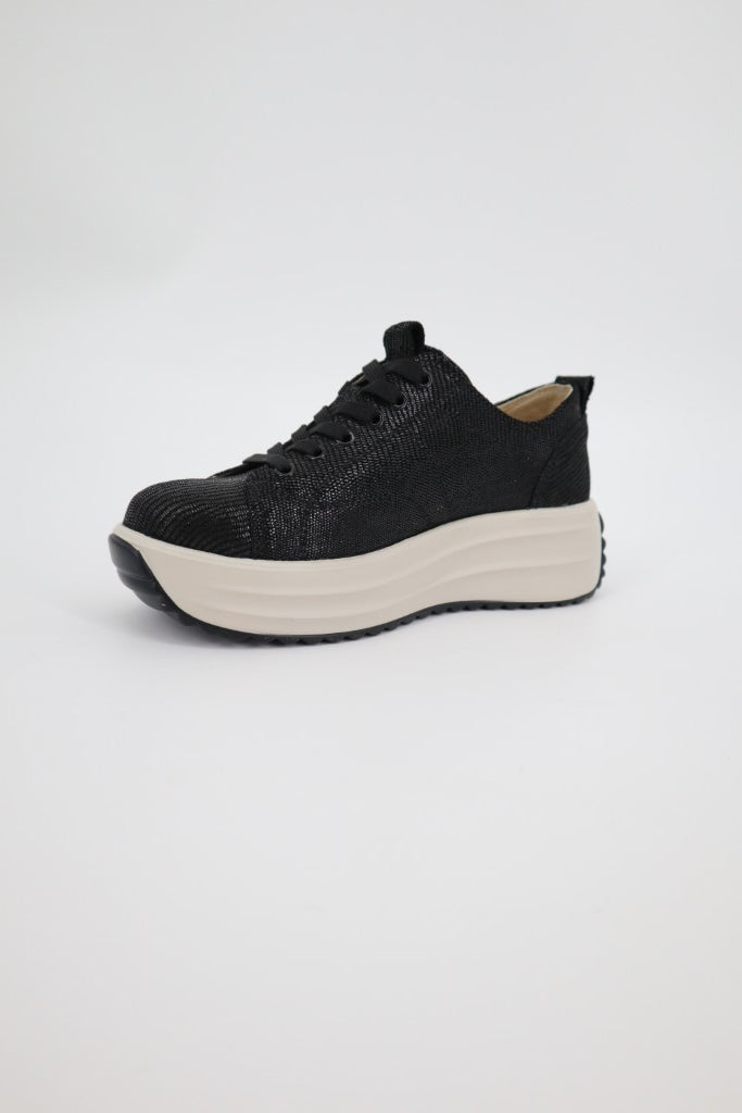 Raya Sneaker in Black Snake