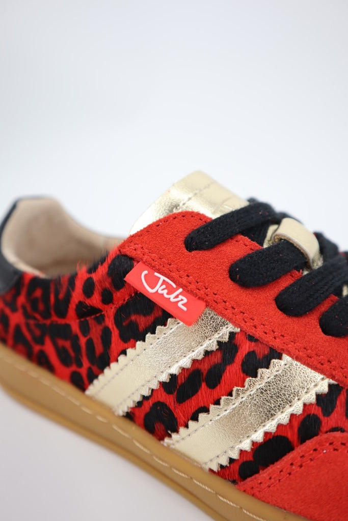 Shiloh Sneaker in Cherry Red / Gold