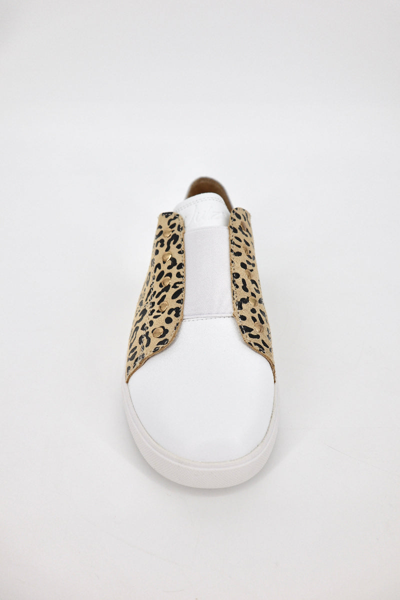 Vicki Sneaker in White Leopard