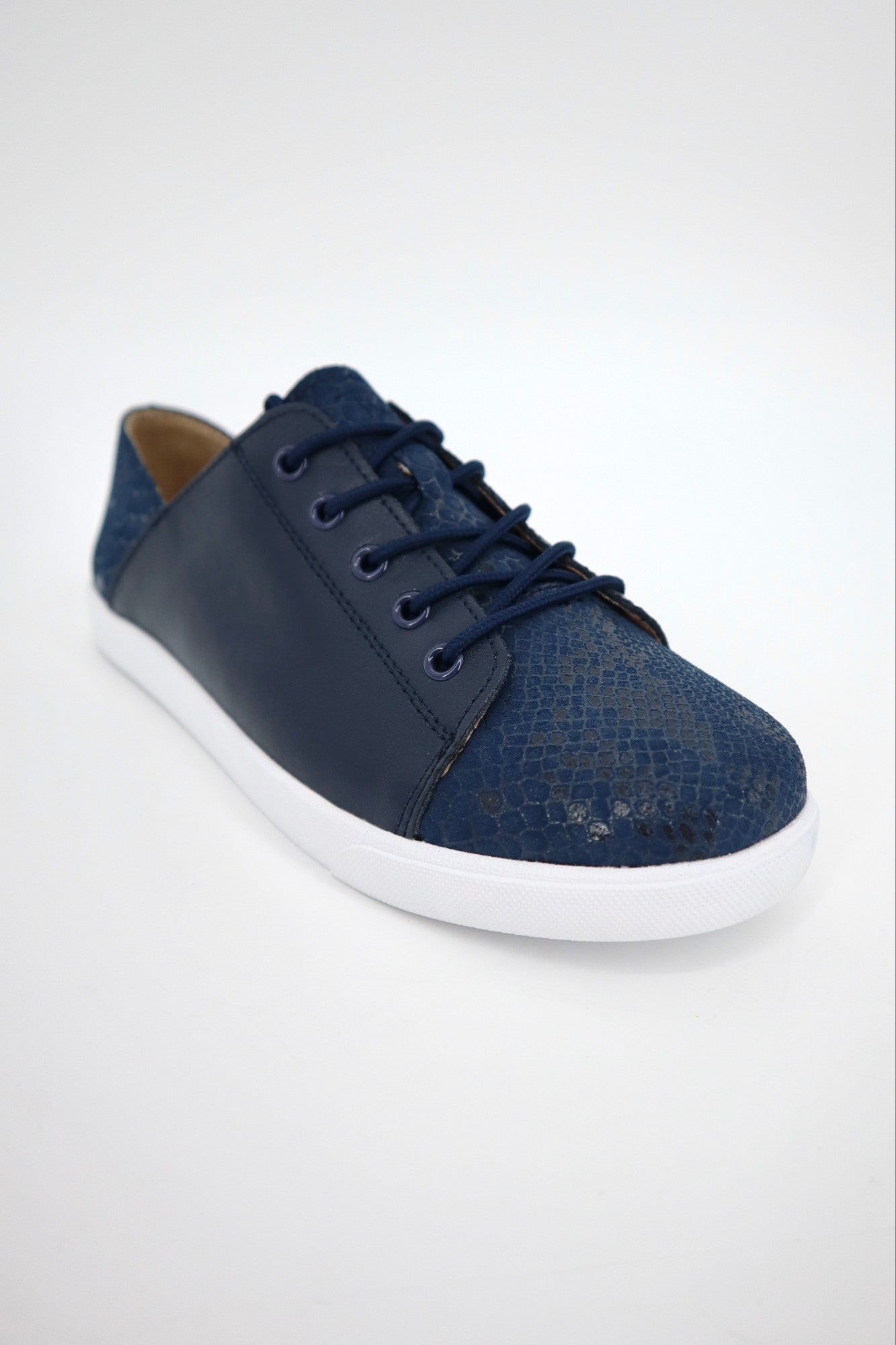 Vicki Sneaker in Navy Snake