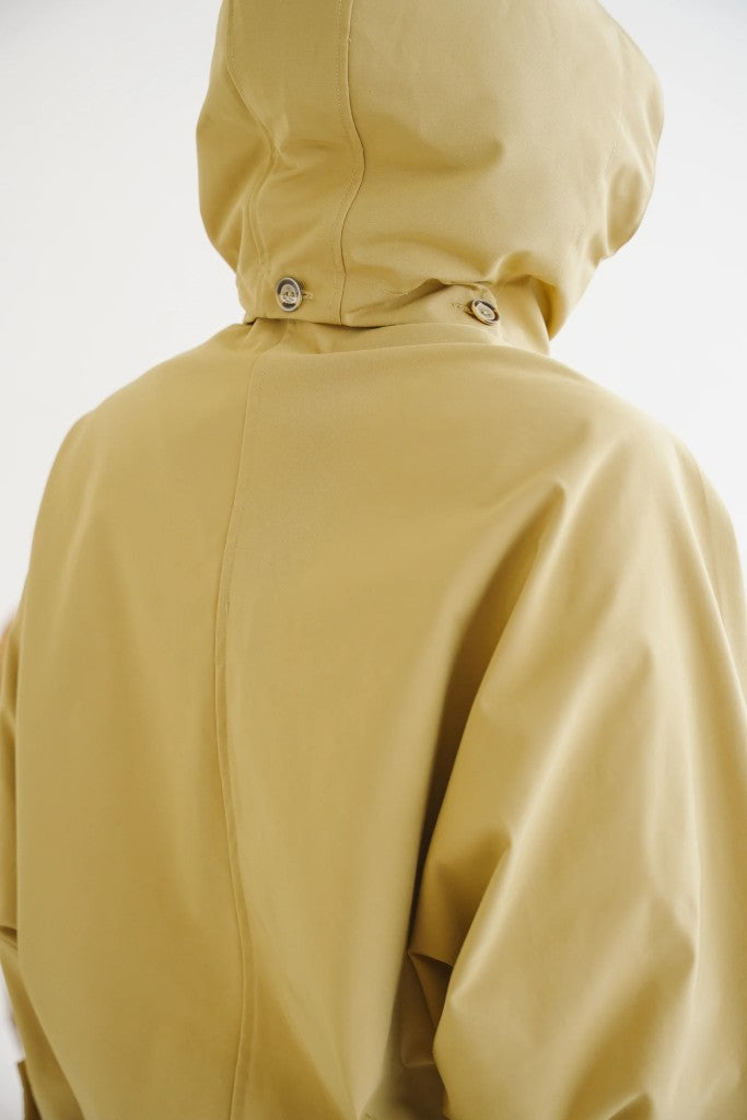 Nia Cotton Blend Batwing Jacket in Camel