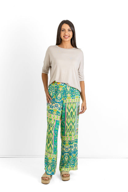 Kim Wide Leg Pants in Jaipur Dreams