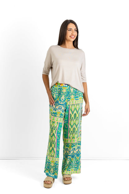 Kim Wide Leg Pants in Jaipur Dreams