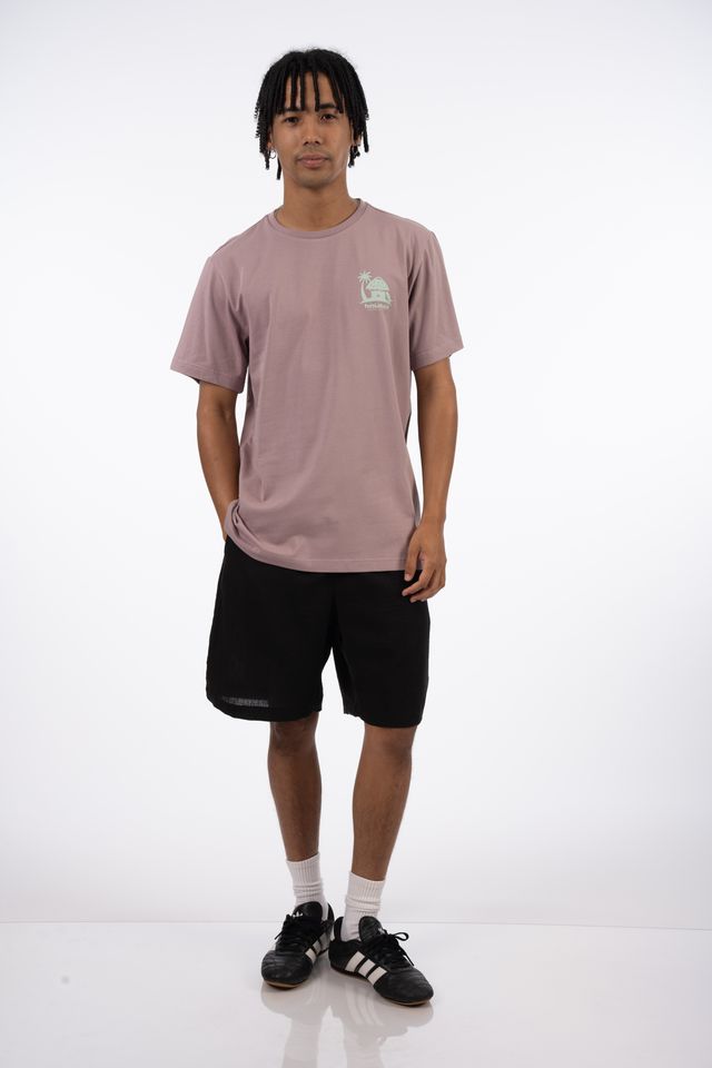 Beach Shack Tee in Purple Chalk