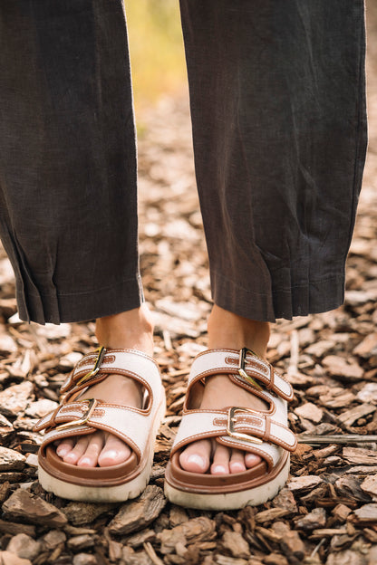 Knit Waistband Linen Pants