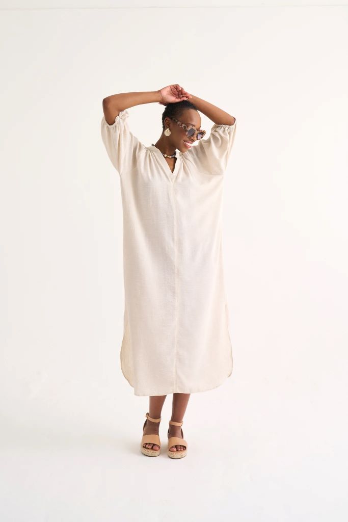 Jenny Easy Wear Tunic in Stone