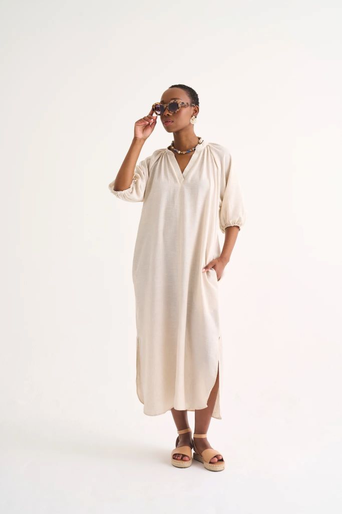 Jenny Easy Wear Tunic in Stone