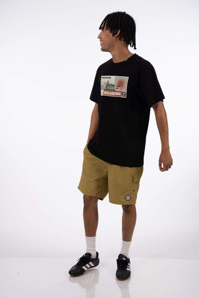 Slide & Glide SS Tee in Black